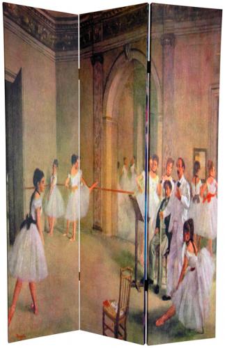 6 ft. Tall Double Sided Works of Degas Room Divider - Dancers