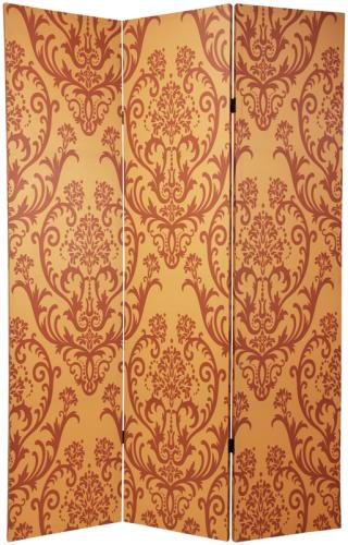 6 ft. Tall Double Sided Damask Room Divider