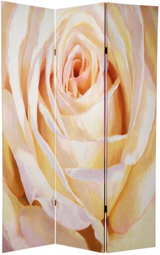 6 ft. Tall Double Sided Roses Room Divider
