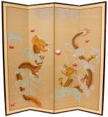 6 ft. Tall Dragons Playing Room Divider