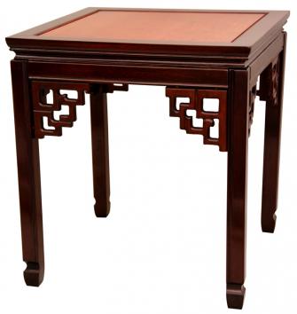 Rosewood Square Ming Table - Two-tone