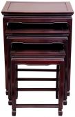 Rosewood Nesting Tables - Rosewood