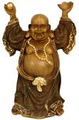 12" Standing Prosperity Buddha Statue