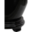 11" Solid Black Porcelain Vase Jar
