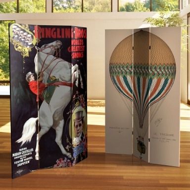 6 ft. Tall Double Sided Circus Room Divider