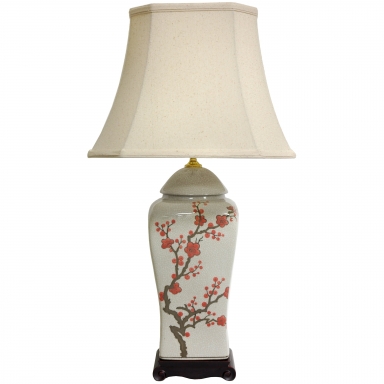 26" Cherry Blossom Vase Lamp