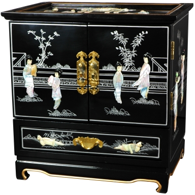 Empress Lacquer Jewel Box (Black)