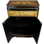 36" Gold Leaf Shoe Cabinet - Birds and Flowers