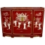 Slant Front Cabinet - Red