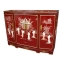 Slant Front Cabinet - Red