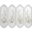 Birds and Flowers Curved Wall Plaques