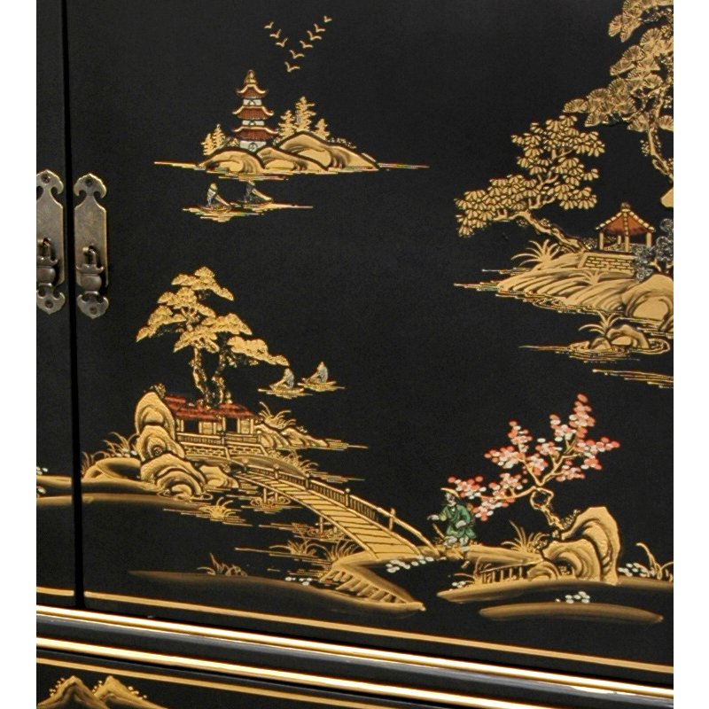 Red Lantern: Black Lacquer Dresser