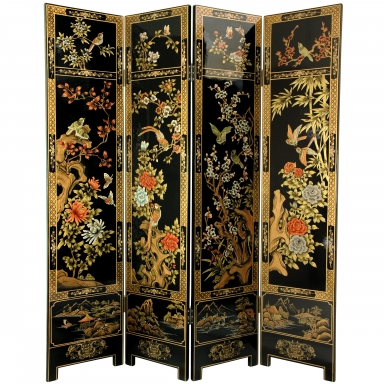 6 ft. Tall Four Seasons Flowers Screen