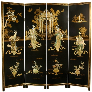 6 ft. Tall Dancing Ladies Screen