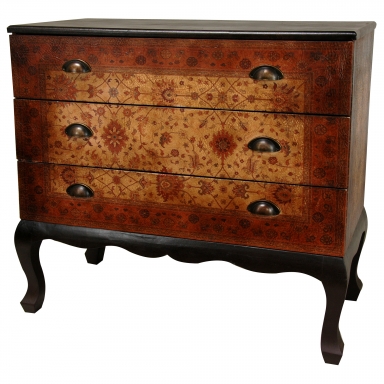 Olde-Worlde Euro Three Drawer Console