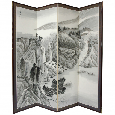 6 ft. Tall Misty Mountain Room Divider
