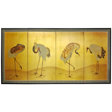 Gold Leaf Cranes
