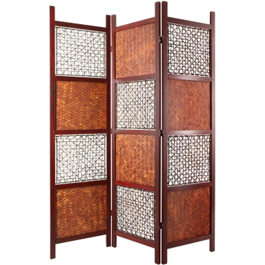 6 ft. Tall Bamboo Leaf Room Divider