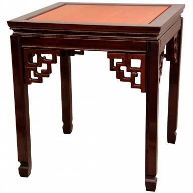 Rosewood Square Ming Table - Two-tone