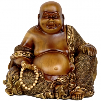 6" Sitting Laughing Buddha Statue