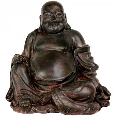 11" Sitting Lucky Buddha Statue