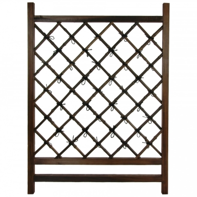 Japanese Wood & Bamboo Fence Section