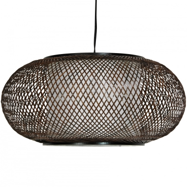 Walnut Kata Japanese Ceiling Lantern