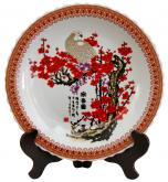14" Cherry Blossom Porcelain Plate