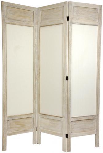 5 1/2 ft. Tall Solid Frame Fabric Room Divider