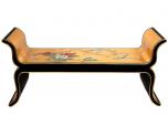 Gold Leaf Lacquer Bench