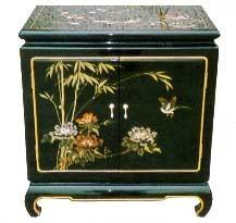 Black Lacquer End Table