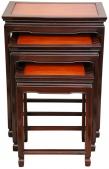 Rosewood Nesting Tables - Two-tone