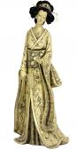14" Geisha Figurine w/ Plum Tree Kimono