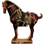13" Chinese Tang Tomb Horse Statue